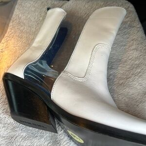 NWT Diesel D-Giudecca Mat Cowboy Square White SlipOn EUR40 MSRP$400